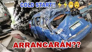 ☠️ARRANCAR 20 COCHES DEL DESGUACE Parados Tiempo 😲COLD START TXATARRERIA⚡FELIZ!! DISFRUTANDO!