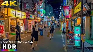 Japan - Tokyo weekend night walk &bull; 4K HDR