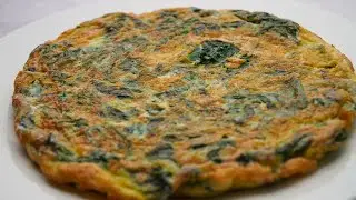 Tortilla de Espinacas con Huevo | Tortilla Saludable