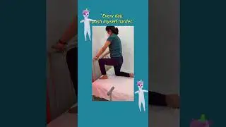 Half-Kneeling Exercise.                                #CancerThriver #Paralysed #SaumyaWarrior