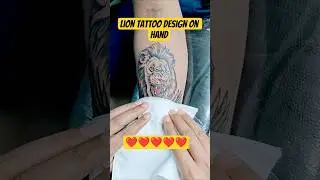 how to make eagle and lion tattoo design #tattoo #shortsvideo #shorts