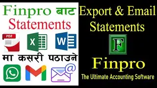 Export & Email WhatsApp I Finpro Accounting Software I Collabrains