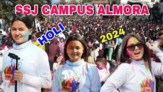 होली fest in college 2024 | ssj campus almora | #priyankashahi @navrajvlogs3454