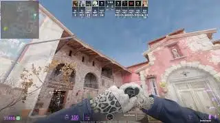 CS2 Inferno - FaZe Mid Smoke от места возрождения CT