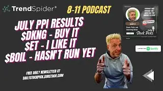 8 11 Pod - $DKNG on the pullback - $ET looks good and I like $BOIL to move - $TQQQ under $40 too