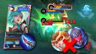 Tips and Tutorial HOW TO COUNTER SUN and SABER META  w/ BEATRIX ONESHOT BUILD AND PLAYSTYLE 17 KILLS