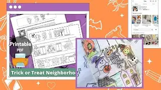 Craft Kit (Instant Download): Halloween Trick-or-Treat Adventure Map