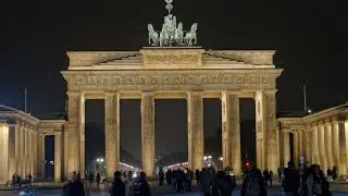 Berlin at night.