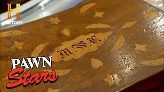 SUPER VALUABLE 1800s Desk Connected to Lincoln's Assassination (Season 8) | Pawn Stars