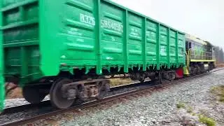 ТЭМ2У-9326 на перегоне Ахтме-Вийвиконна/ TEM2U-9326 between Ahtme and Viivikonna stations
