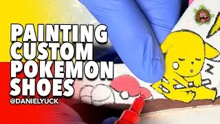 Painting Custom Pok&eacute;mon Shoes