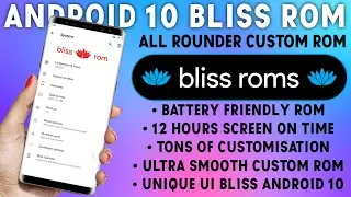Bliss Rom : Android 10 Asus Zenfone Max Pro M1 & Other Phone 🔥 Awesome Customisation Bliss Rom