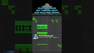Electro House, but the 2nd drop has halftime drums #Shorts