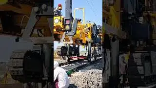 Track lifting machine/ Preparation for CRS Inspection of new section 🚂🚃🚃🚃🚃