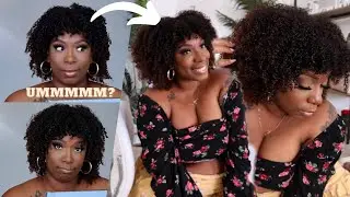 🥵 Bald, No Edges⁉️ Natural Hair Wig ➡️ Affordable High Quality Curly Wig 😳 No Glue No Gel CurlsCurls