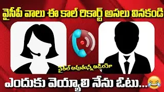 Audio Leak: Common Man With Ysrcp Election Call || Graduate Elections || Gully Politics
