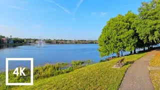 Relaxing Lake Walk 🌅 ft. Baby Ducks at Lake Chase, Florida 4K ASMR
