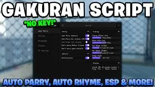 *UPDATED* Gakuran Script | KEYLESS With Auto Parry, Auto Rhyme, & More!
