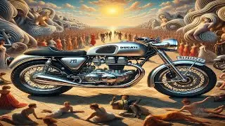 Unveiling the Ducati 900 ss: 6 Fun Facts - Accompanied by related fantastical AI images
