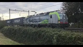 😱😮Seldom catch ! Container Train BLS Cargo transported Marble Blocks ! At Blerick 🇳🇱Oct 22-2025 👍👍👍🚂