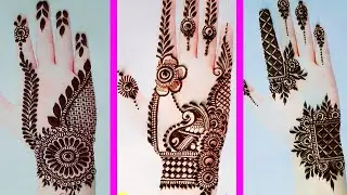 WOW! 3 Beautiful Mehndi Design ❤❤❤ Must Watch These Stylish Front Hands Bridal Mehndi Design EASY!