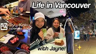 Life in Canada🇨🇦カナダ生活: Downtown with Jayne! 牛角 Japanese BBQ・Perfecto Bakery カフェ・Indigo | JPN&ENG