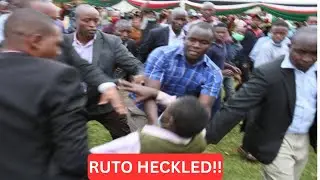 WANTAM!!DRAMA ERUPTED IN MACHAKOS FORCING RUTO CUT SHORT HIS SPEECH AFTER HECKLED BY ANGRY RESIDENTS