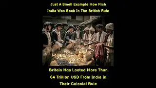 During the colonial era, India was one of the wealthiest regions under #BritishRule #ColonialEra