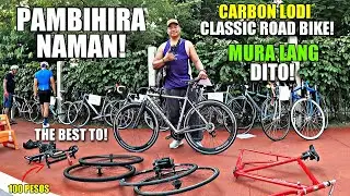 THE BEST TO! PAMBIHIRA CARBON LODI ROAD BIKE AT CLASSIC MURA WOW! 100 PESOS  DROP BAR ALLOY!