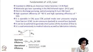 Introduction To Co2 Lasers and Molecular Spectroscopy #swayamprabha