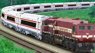 WDM3D RESCUE VANDE BHARAT EXPRESS | BUMPY RAILROAD | RAILWORKS 3 | INDIAN TRAIN SIMULATOR GAMEPLAY