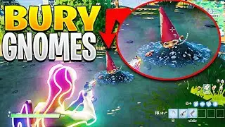 Bury Gnomes In Pleasant Park Or Retail Row (Fortnite Season 5 Week 5 Epic Quests)