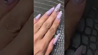 Subtle aura nails with bling, will show you the other hand too because I did two shades #nailart