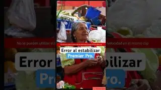 Error al estabilizar en premier pro?    #tutorial #premier #video