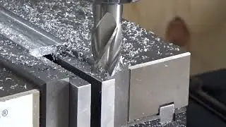 Machining an aluminium bracket using the Hafco HM54GV mill to support a servo motor (Part 1)