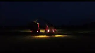 Chopping Grass and Silage at night Maas Markelo