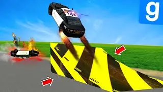 Je PRANK la POLICE Avec Une RAMPE GEANTE INVISIBLE - Gmod DarkRP