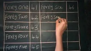 number name 41 to 50 |easy learning for kids |learning number names and spelling  |you tube video