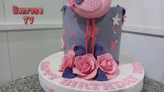 Easy flamingo cake design