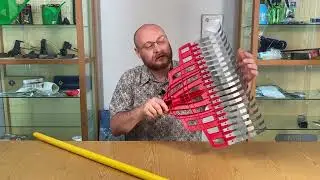 Веерные грабли металлические с черенком Offner Hi-End