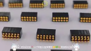 1.27mm pitch Dual row pogo pin connector #denentech #manufacturer #pogopin #customized #connectors