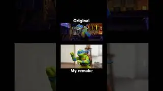 Stop motion remake side by side #tmnt#stopmotion#remake#sidebyside