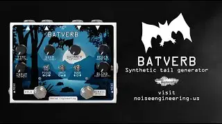 Listen to Batverb stereo reverb pedal with modular and hardware synths