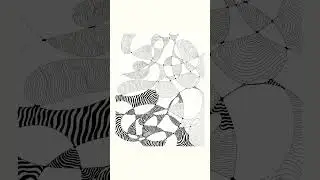 Abstract Pattern Doodle | Relaxing Black and White Art Flow