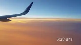 Time lapse flight journey captured on Samsung Galaxy S8
