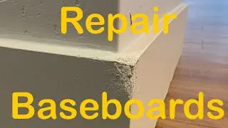 How to repair damaged baseboards with Bondo.