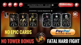 Fatal Hellspawn Tower 185 & Reward 🎮 Mortal Kombat Mobile▫️MK Mobile #mortalkombatmobile #mkmobile