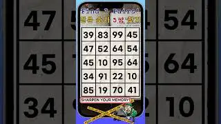 ⏰ How long will it take to succeed? Find a number, challenge! | Find 3 pairs of the same number