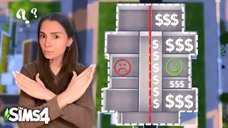 Использую ТОЛЬКО самые ДОРОГИЕ и самые ДЕШЕВЫЕ ПРЕДМЕТЫ и строю таунхаус в the Sims 4 | LEILASIMSS4