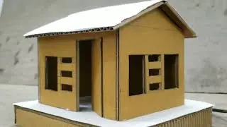 how to make cardboard small size house / gatte ka ghar